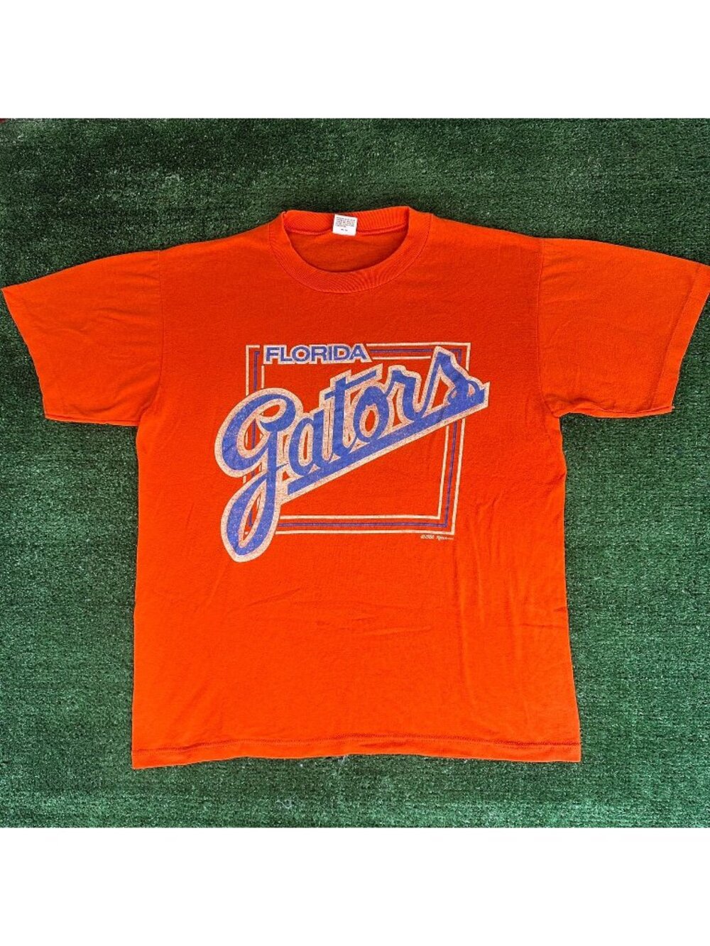 Vintage 80s UF Florida Gators T-Shirt Orange L Single Stitch Paper Thin 50/50